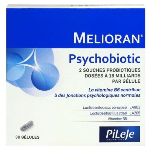 PiLeJe Melorian Psychobiotic anti-stress, bien-être mental (30 gélules)