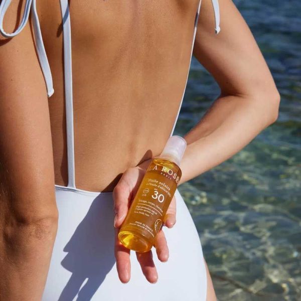 La Rosée Huile solaire SPF 30 à l'huile d'abricot bio (150 ml)