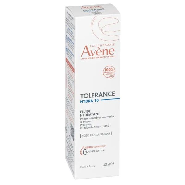 Avène Tolérance Hydra-10 Fluide hydratant peaux sensibles normales à mixtes (40 ml)
