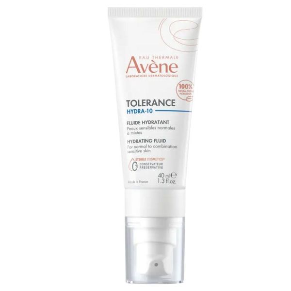 Avène Tolérance Hydra-10 Fluide hydratant peaux sensibles normales à mixtes (40 ml)
