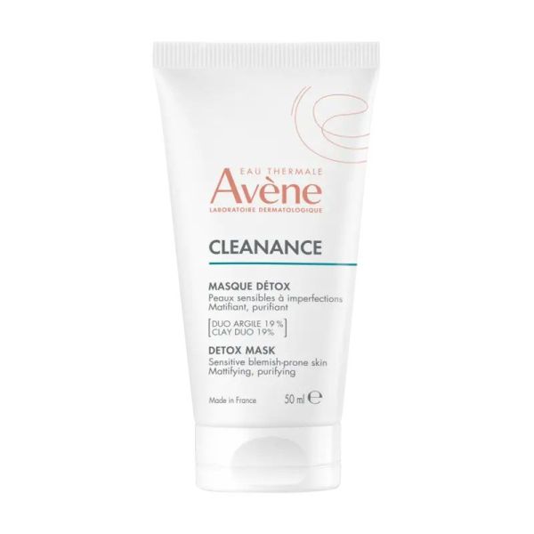 Avène Cleanance Mask Détox peaux sensibles à imperfections, matifiant, purifiant (50 ml)