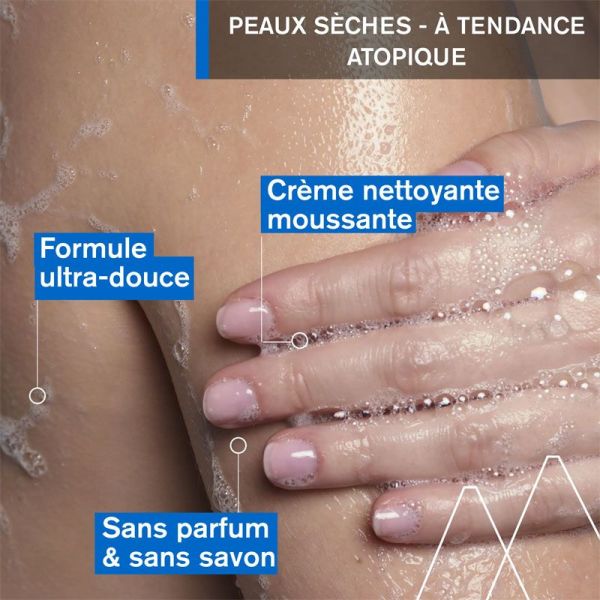 Xémose C8+ Syndet Nettoyant Doux sans savon, nettoie, hydrate, soulage (500 ml)