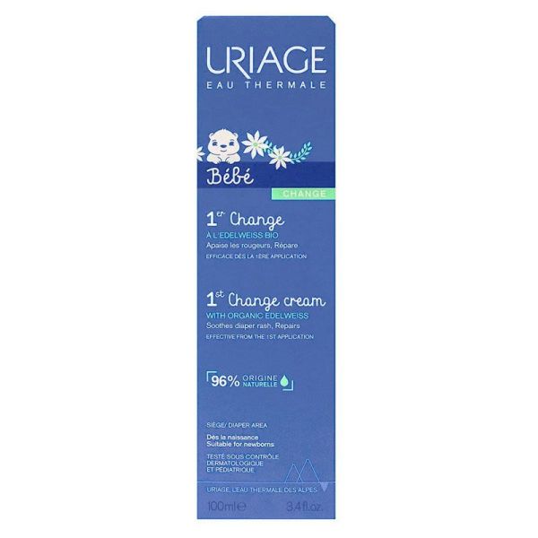 Bébé 1er Change Crème à l'eau thermale & à l'Edelweiss Bio (100ml)