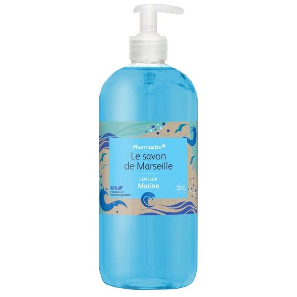 Pharmactiv Savon de Marseille senteur Marine (1L)