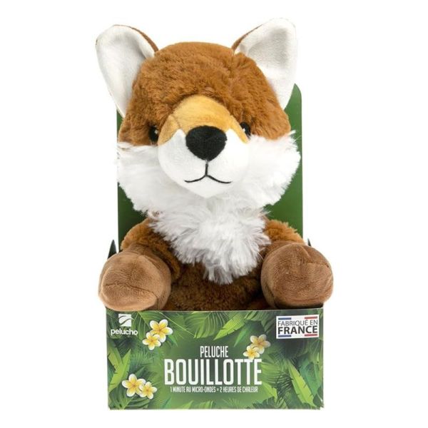 Pelucho Bouillotte sèche peluche Renard aux grains de blé et fleurs de lavande