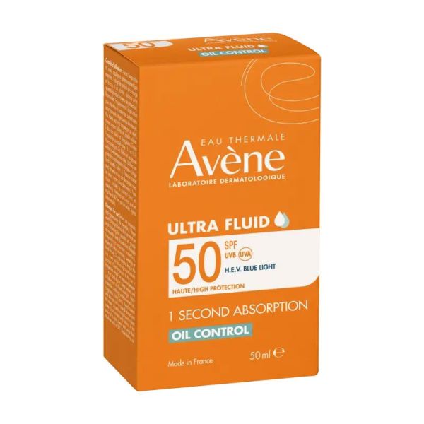 Avène Solaire Ultra Fluid Oil Control SPF50+ anti-photovieillissement (50 ml)