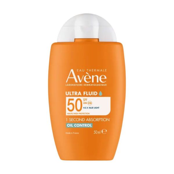 Avène Solaire Ultra Fluid Oil Control SPF50+ anti-photovieillissement (50 ml)
