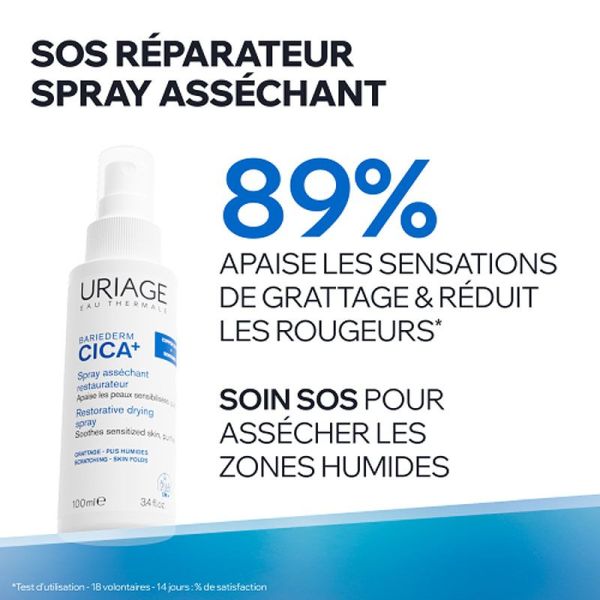Uriage Bariéderm Cica+ Spray asséchant restaurateur (100 ml)