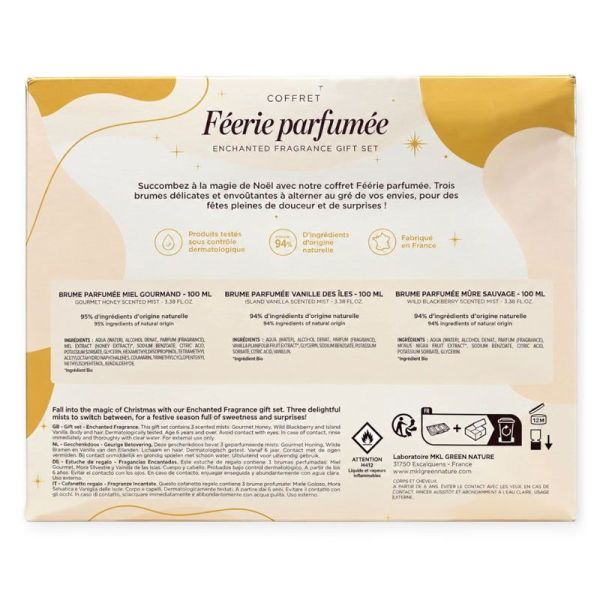 MKL Green Nature Coffret Féerie Parfumée édition limitée (3 brumes de 100 ml)