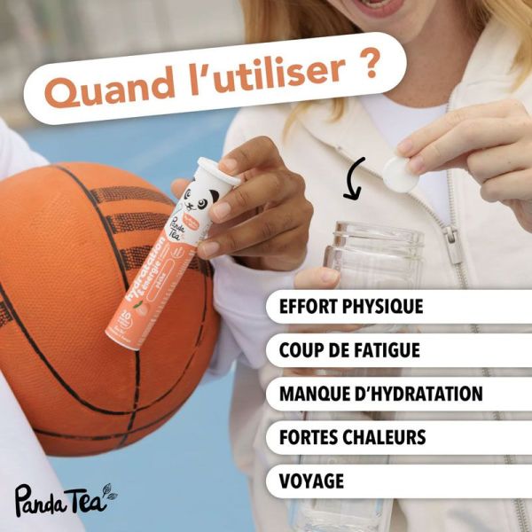 Panda Tea Pastilles Hydratation & Énergie Pêche (20 pastilles)