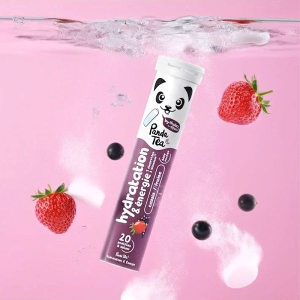 Panda Tea Hydratation & Energie Cassis-Fraise (x20)