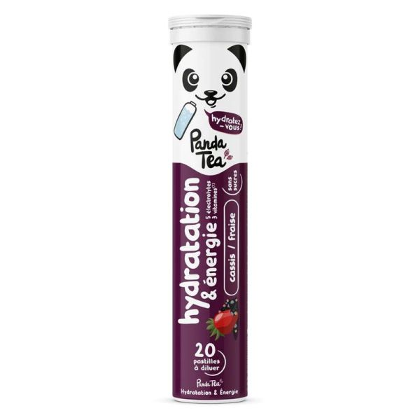 Panda Tea Hydratation & Energie Cassis-Fraise (x20)