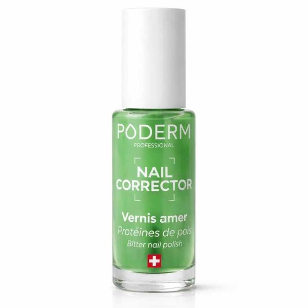 Poderm Professionnal Nail Corrector Vernis Amer aux protéines de pois, anti-rongement (8 ml)