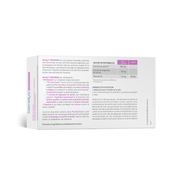 Sérélys Perimeno périménopause solution naturelle (30 gélules)