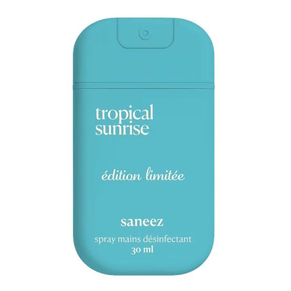 Saneez Spray mains désinfectant Tropical Sunrise édition limitée (30 ml)