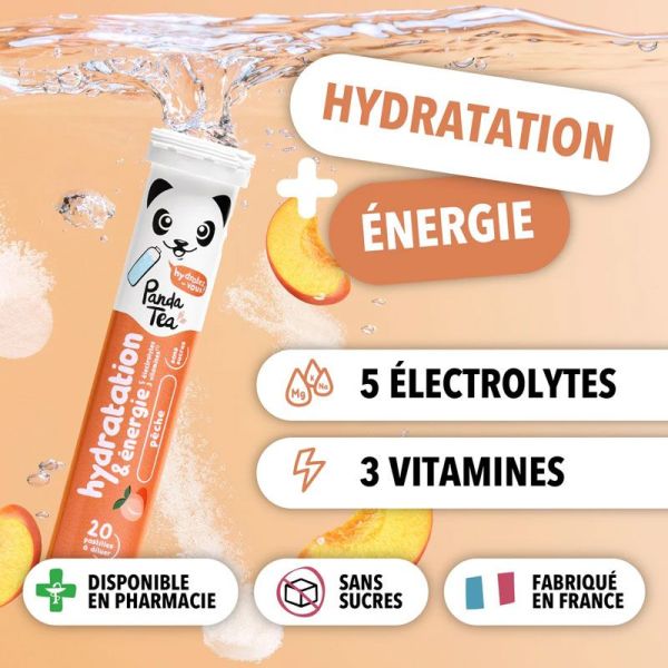Panda Tea Hydratation & Energie Myrtille-Framboise (x20)
