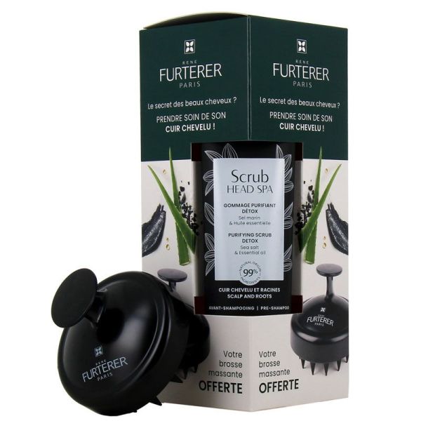 René Furterer Scrub Head Spa Gommage Purifiant Détox  + brosse massante (150 ml)