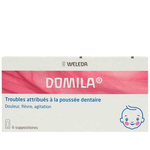 Weleda Domila (ex C354) suppositoires poussée dentaire bébé (x6)