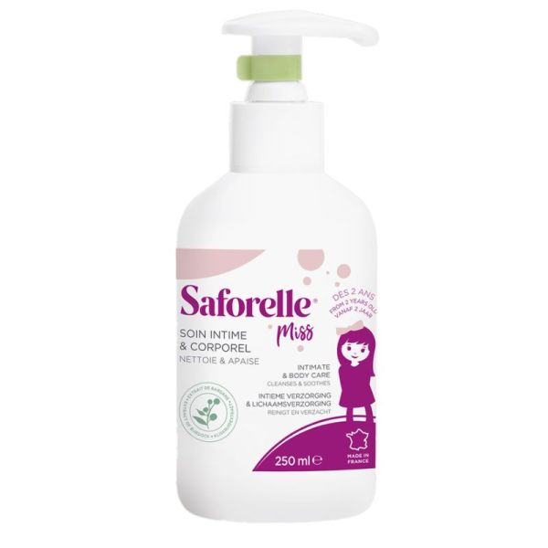 Saforelle Miss Soin Intime et Corporel nettoie & apaise dès 2 ans (250 ml)
