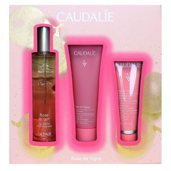 Caudalie Coffret 3 soins Eau Fraîche Rose de Vigne (50 + 50 + 30 ml)