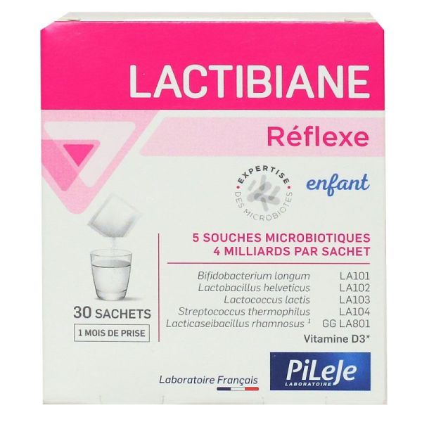 PiLeJe Lactibiane Réflexe Enfant 1g microbiote & immunité (30 sachets)