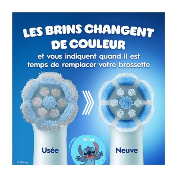 Oral-B iO Kids Brossettes Disney Stitch compatible brosses Oral B iO Kids (x3)