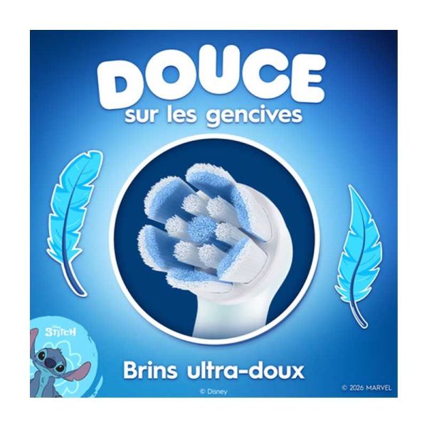 Oral-B iO Kids Brossettes Disney Stitch compatible brosses Oral B iO Kids (x3)