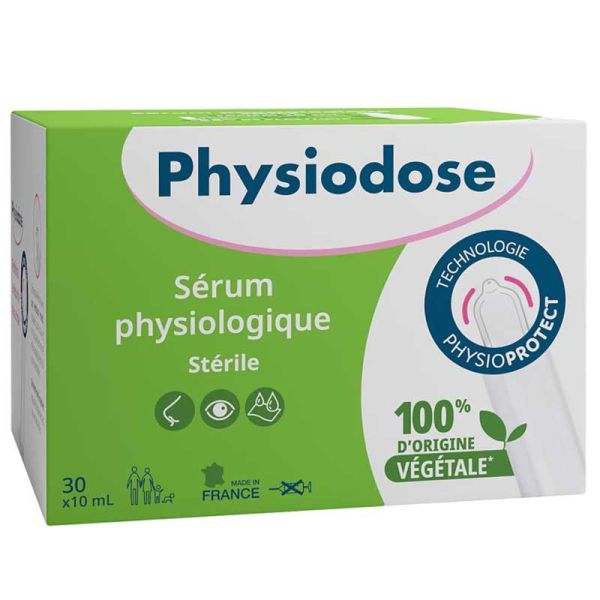 Physiodose Sérum Physiologique Végétal (30 x 10 ml)