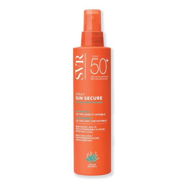SVR Sun Secure Spray SPF50+ hydratant, ultra-léger et invisible (200 ml)