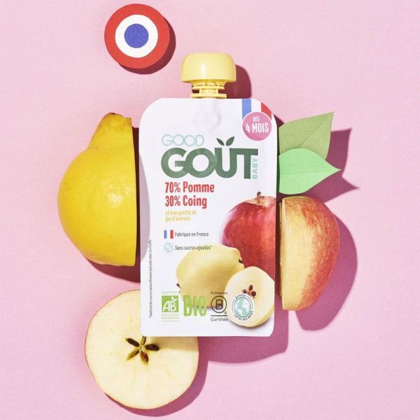 Good Goût Baby Purée bio Pomme Coing bébé dès 4 mois (120 g)