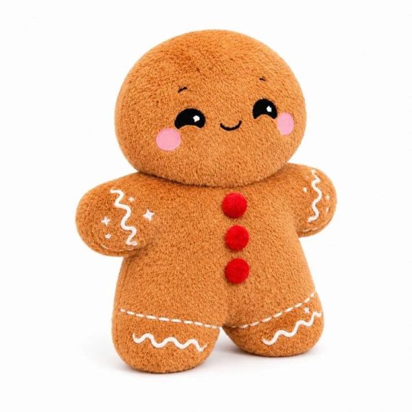 Pelucho Bouillotte sèche peluche Bonhomme Pain d'Épices aux grains de blé et fleurs de lavande