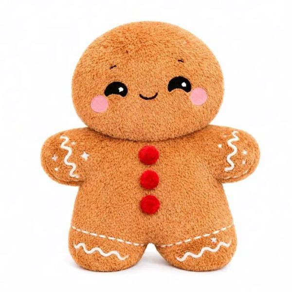 Pelucho Bouillotte sèche peluche Bonhomme Pain d'Épices aux grains de blé et fleurs de lavande
