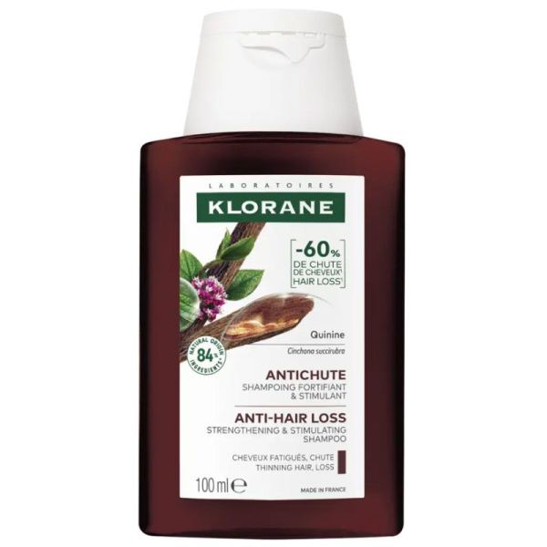 Klorane Shampoing fortifiant et stimulant à la Quinine et à l'Edelweiss (100 ml)