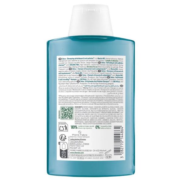 Shampoing Détox à la Menthe Aquatique Bio (200 ml)