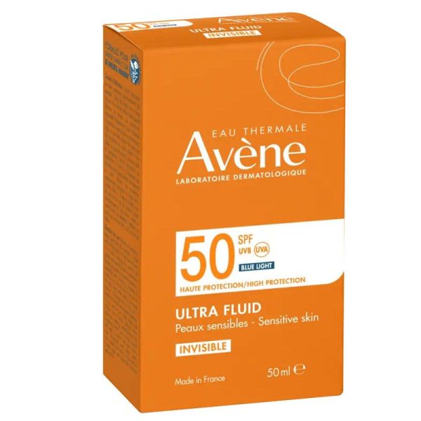 Avène Ultra Fluide Invisible protection solaire SPF50+ peaux sensibles (50 ml)