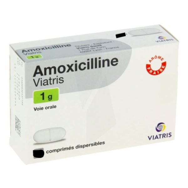 Amoxicilline 1G Comprimés Dispersibles x6