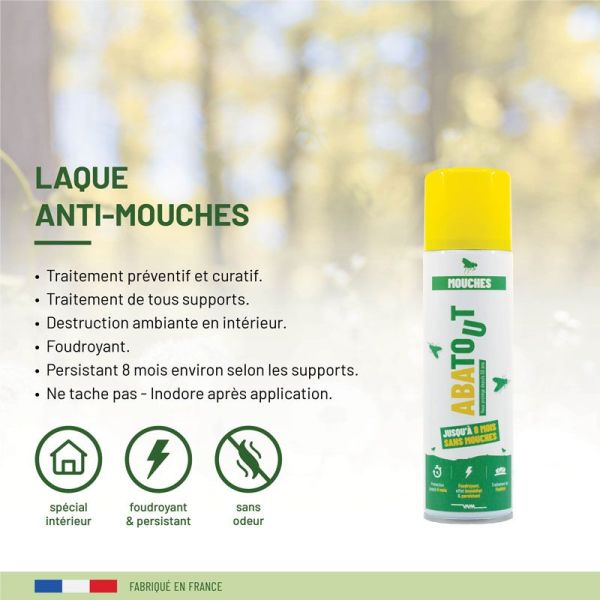 Abatout Laque Anti-Mouches préventif et curatif (250 ml)