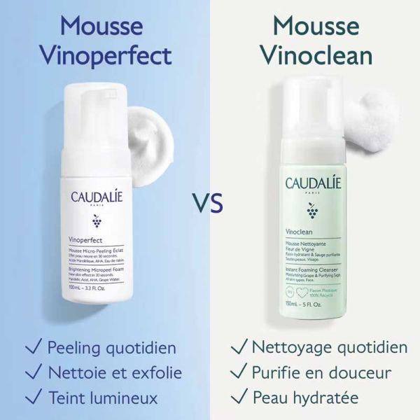 Caudalie Vinoperfect Mousse Micro-Peeling éclat (50 ml)