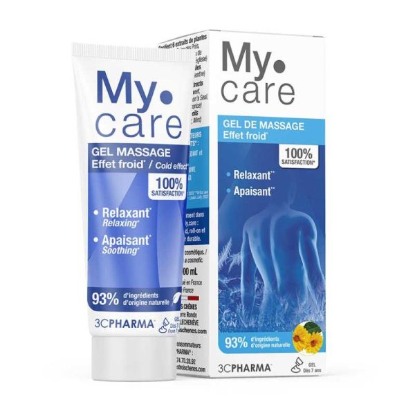3CPharma My.Care Gel de Massage effet froid, relaxant, apaisant (100 ml)