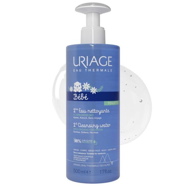 Uriage Bébé 1ère Eau Nettoyante Sans Rinçage 500ml