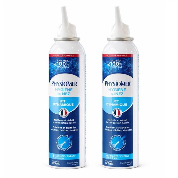 Physiomer Hygiène du nez Jet Dynamique (2 x 125 ml)
