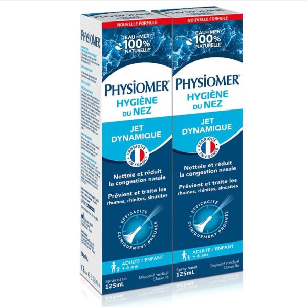 Physiomer Hygiène du nez Jet Dynamique (2 x 125 ml)