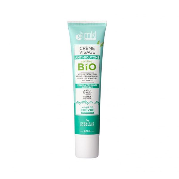 MKL Green Nature Crème visage anti-boutons bio lait de chèvre (40 ml)