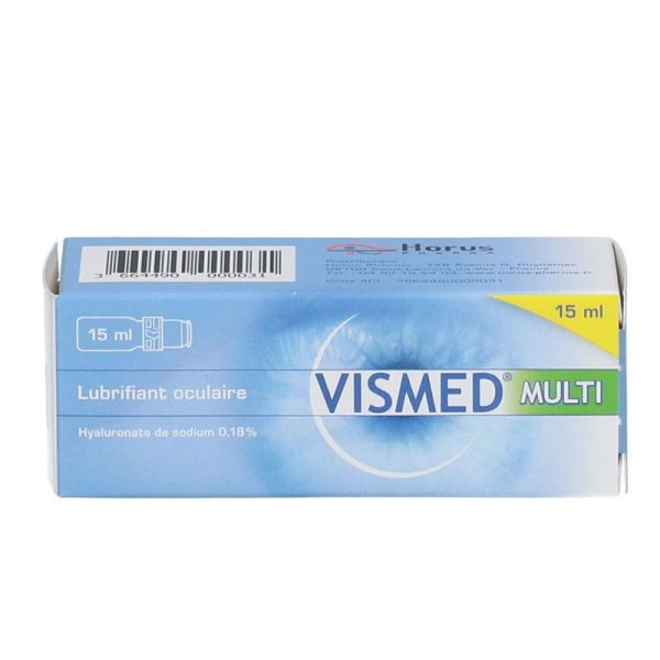 Horus Pharma Vismed Multi lubrifiant oculaire hyaluronate de sodium 0,18% (15 ml)