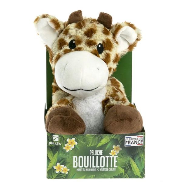 Pelucho Bouillotte sèche peluche Girafe aux grains de blé et fleurs de lavande
