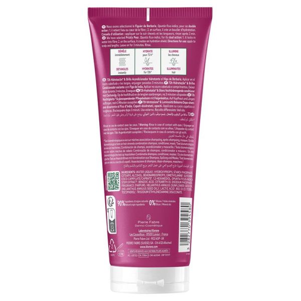 Klorane Hydratation & Brillance Après-shampoing désaltérant au Figuier de Barbarie (200 ml)