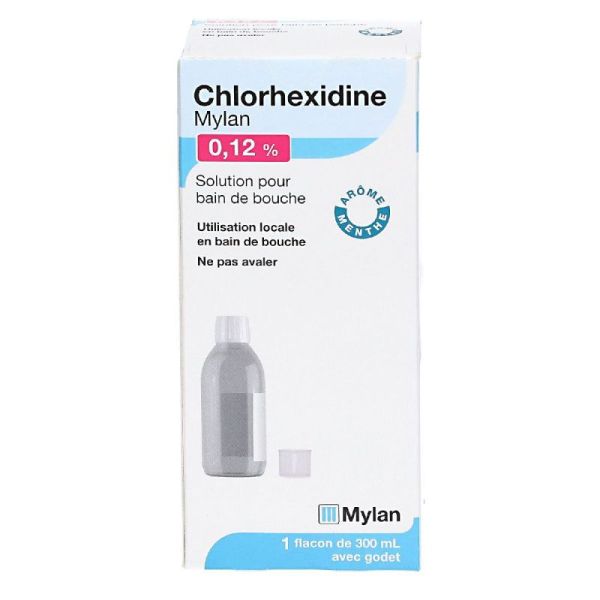 Chlorhexidine Mylan Bain de bouche 0,12 %