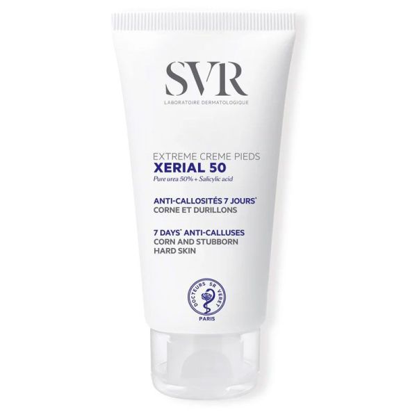 SVR Xerial 50 Extrême Crème Pieds anti-callosités, corne et durillons (50 ml)