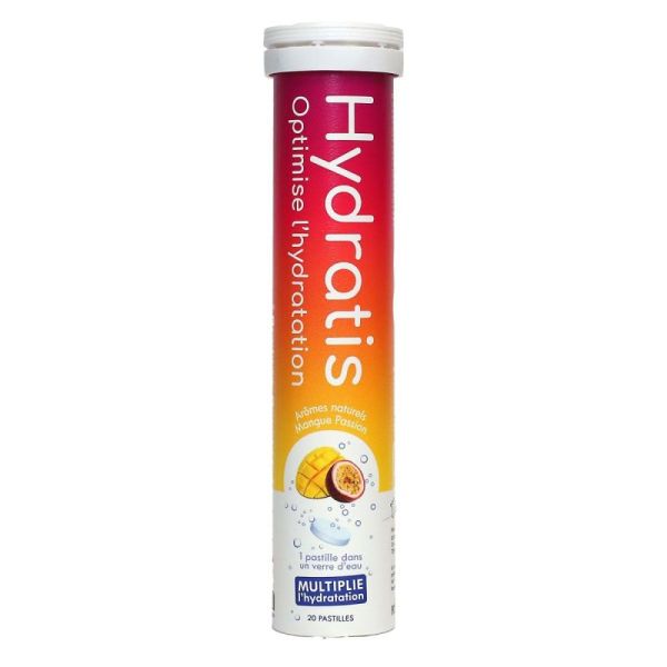 Hydratis Pastilles Effervescentes Hydratation Saveur Mangue Passion (x20)