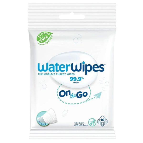 WaterWipes Lingettes Bébé On The Go biodégradables (x10)